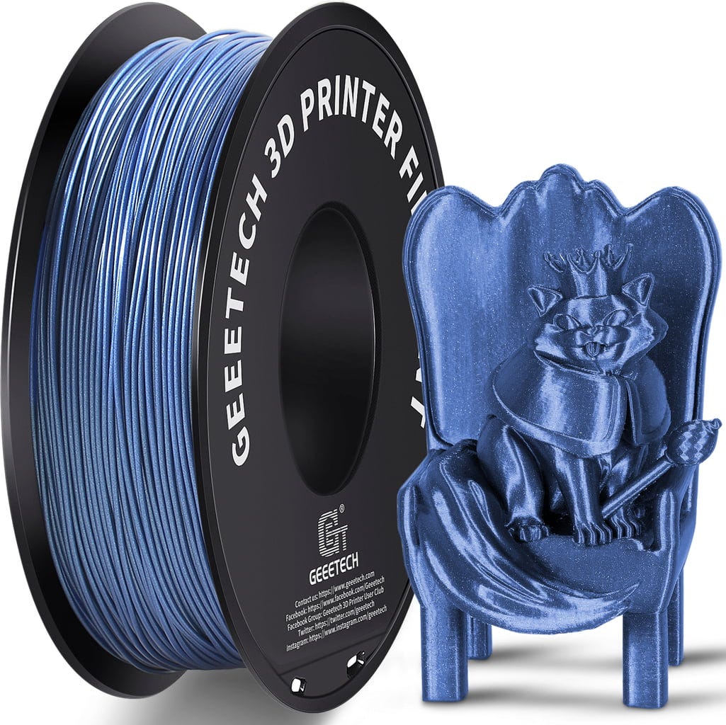 GEEETECH  PLA Sparkly Blue, 1,75 mm / 1000 g    Funkelnde Meisterwerke in Blue