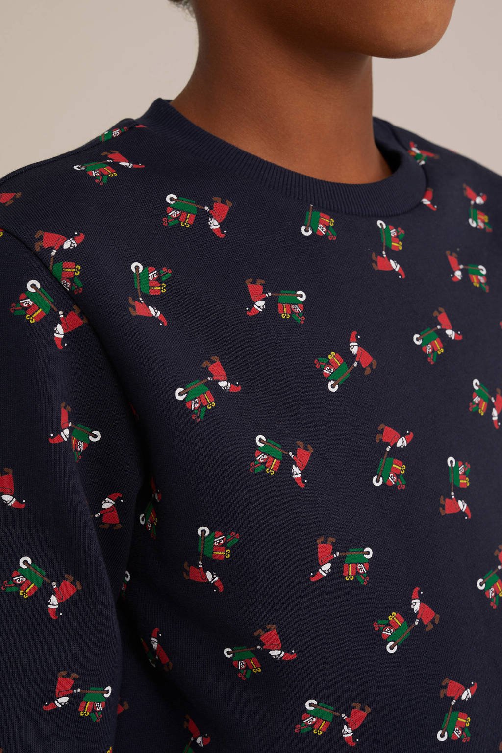 WE Fashion sweater donkerblauw