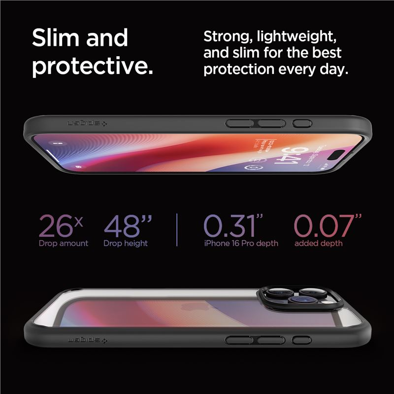 iPhone 16 Pro Ultra Hybrid Case Hülle (ACS08125) - Schwarz