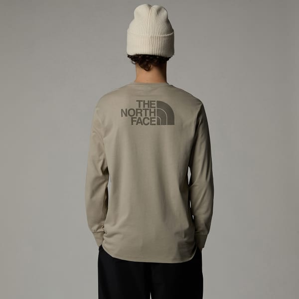 T-shirt THE NORTH FACE NATURAL DYE L/S TEE CLAY GREY NATURAL DYE