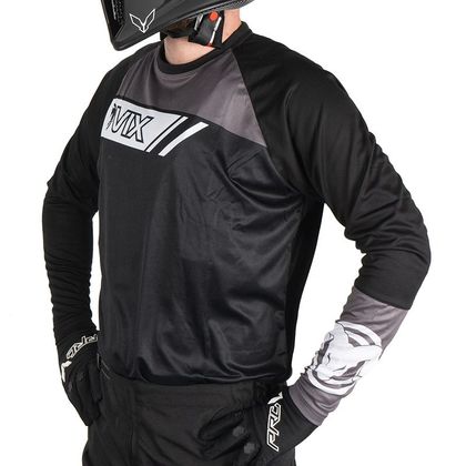Maillot cross Ovix DRIBBLER BLACK/GREY 2022 - Noir / Gris