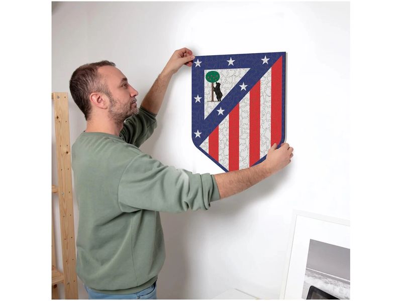 Iconic Puzzle Atletico Madrid – Logo Offizielles Holzpuzzle, Grösse M