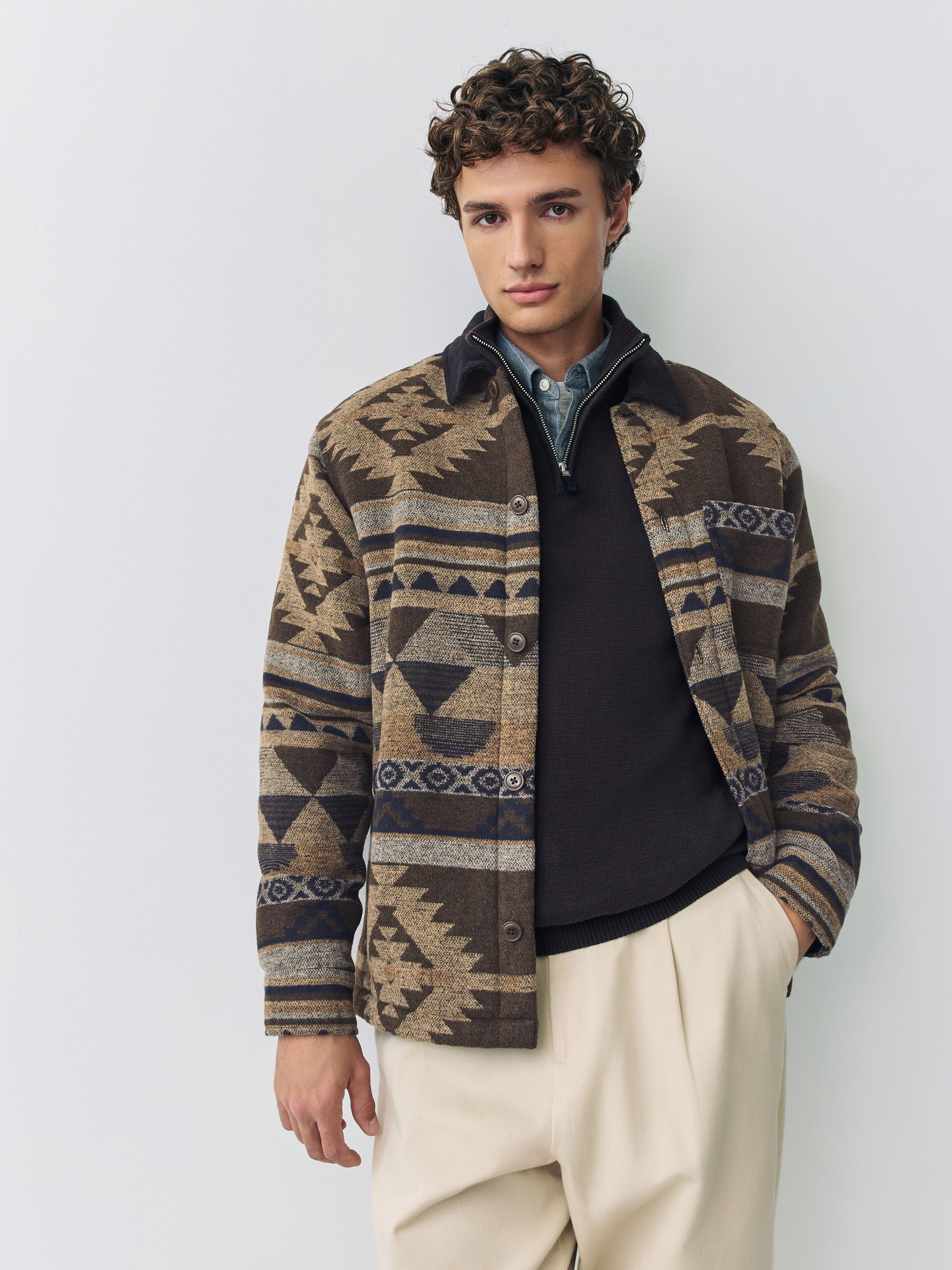 Bruin - Borg Lined Navajo Style Shacket