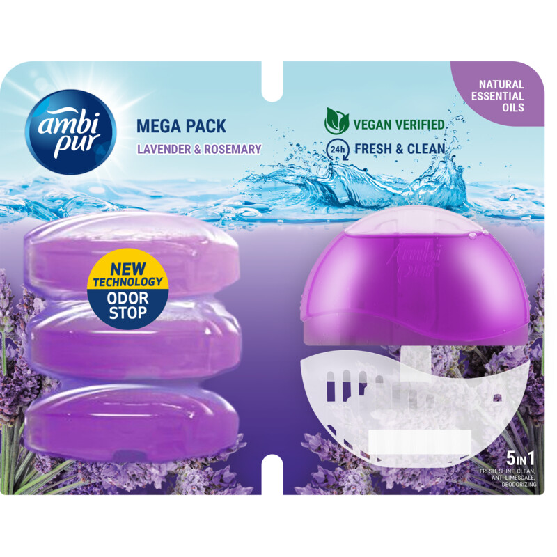 Ambi Pur Toiletblok lavender & rosemary mega pack