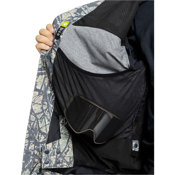 Veste de ski QUIKSILVER HIGH ALTITUDE 20K JK WOODLAND ABSTRACT SEA SPRAY