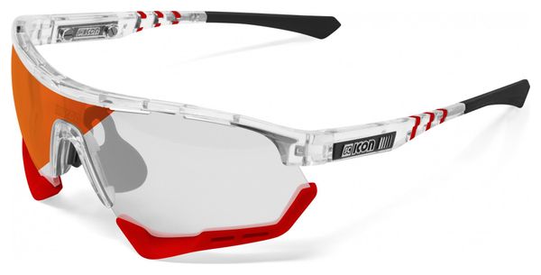 Scicon Sports Aerotech SCN XT Photochromic XL Lunettes De Soleil De Performance Sportive (Miroir Rouge Photochromique Scnxt/Briller)