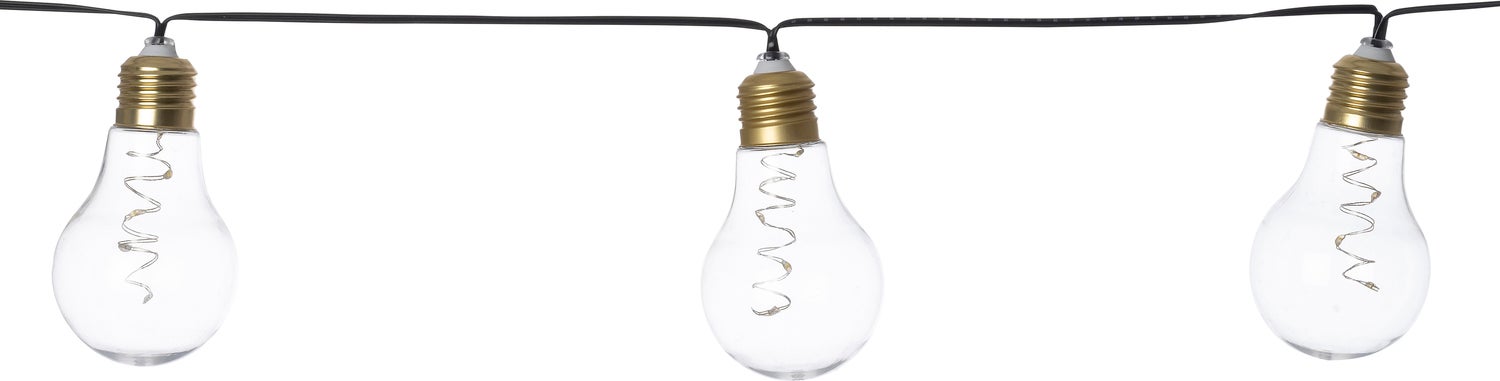Intratuin solar lichtsnoer transparant 180 cm met 10 lampjes