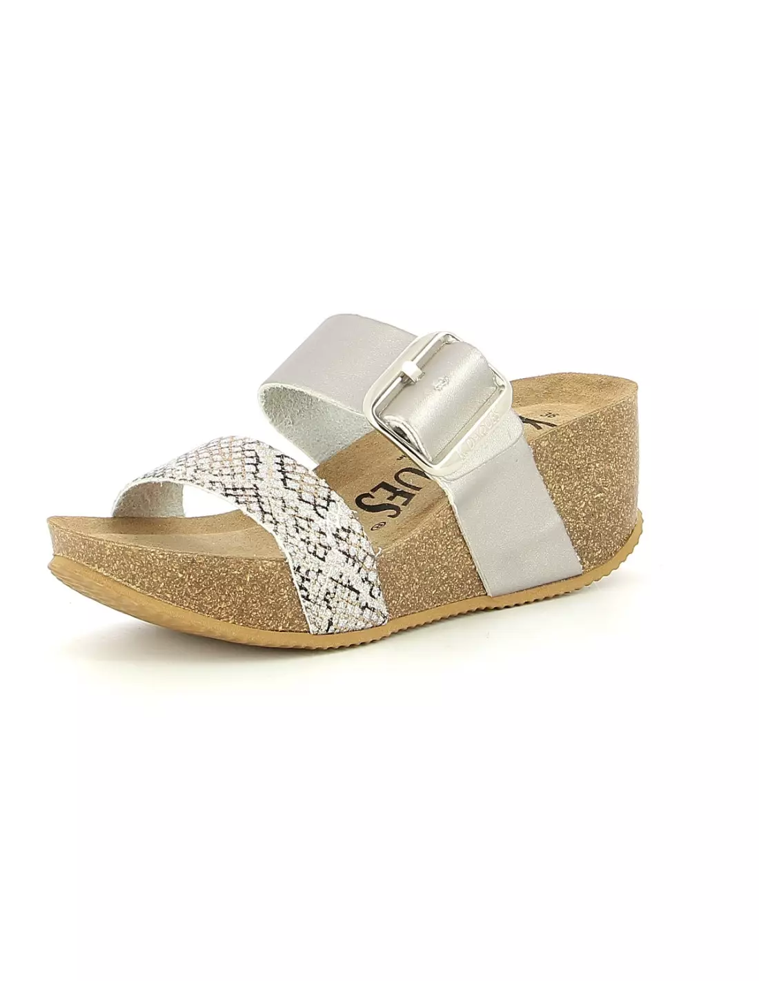 K DAQUES COPLA PYTON ARGENT - Sandales & nu-pieds Argent