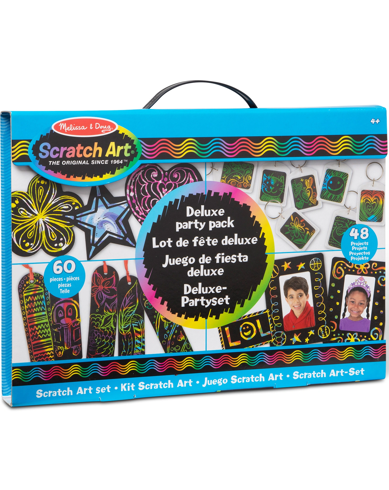 Party-Set SCRATCH ART - DELUXE 50-teilig