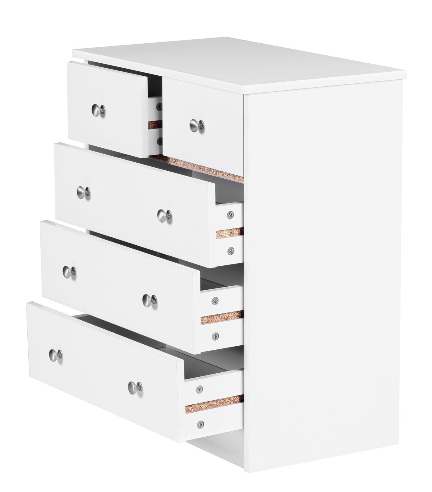 Kommode 60 x 70 x 35 cm Weiß