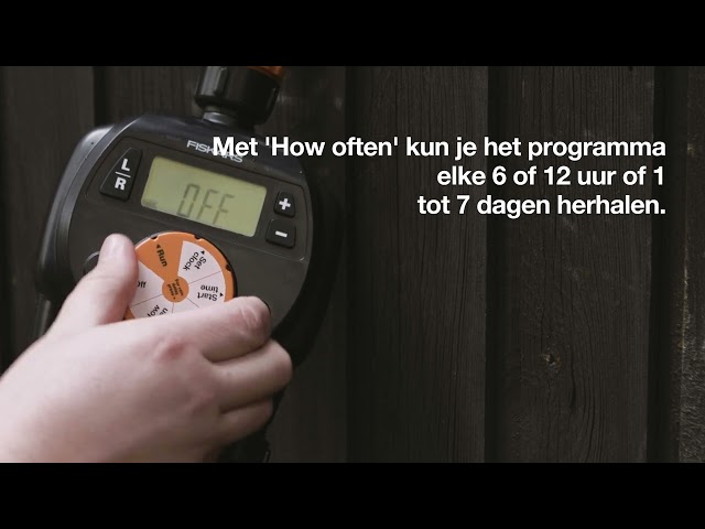 Fiskars 1054792 Watertimer, dubbele uitlaat
