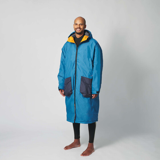 Voited Poncho Blue Steel