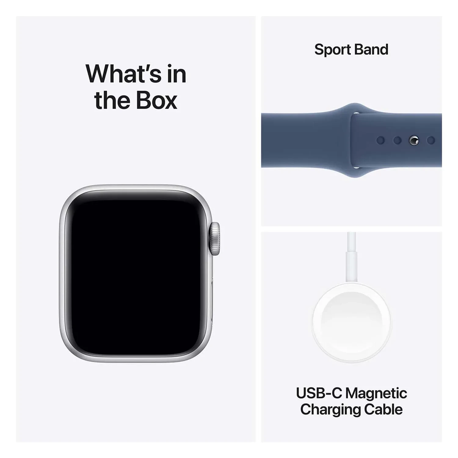 Apple Watch SE GPS 40mm Silver Aluminium Sport Band S/M MXEC3