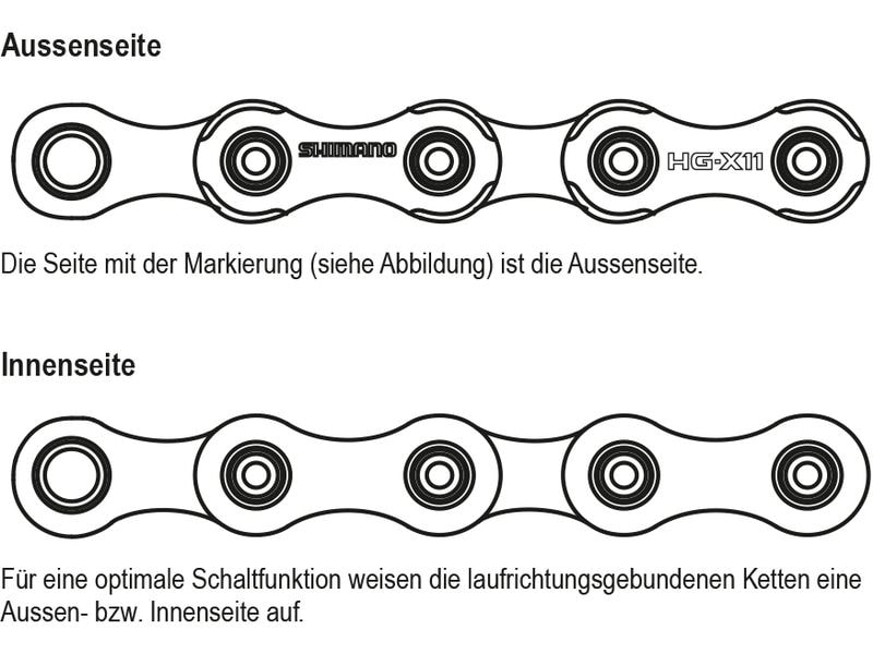 Shimano Velokette CN-HG701, 11-Gang, 116 Glieder Kette für Rennräder und E-Bikes