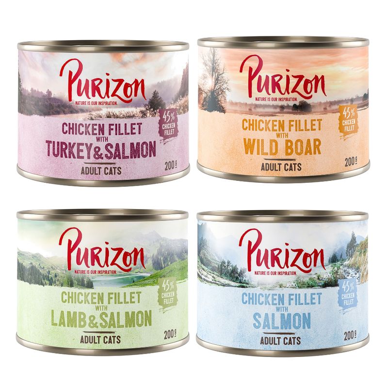Lot mixte Purizon Adult en boîte - sans céréales