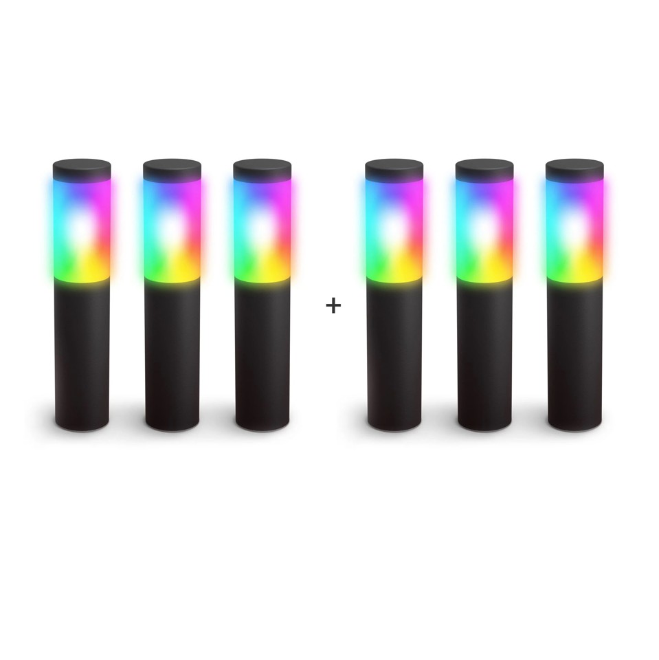INNR - 2x Smart Udendørs Pedestal Light Bundle - 3 Pack OPL 130 C Post - Bundle