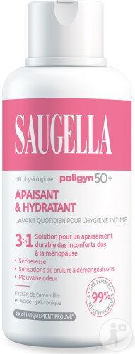Saugella Poligyn 50+ Lavant Quotidien Hygiène Intime Apaisant Et Hydratant 500ml