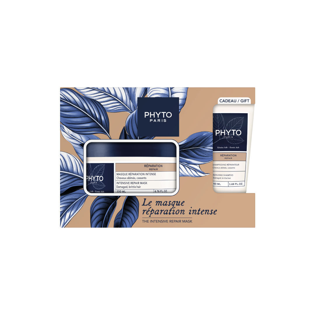 PHYTO Coffret Máscara + Champô Reparador - 1un