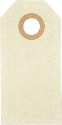 Manillamærker - Str. 3X6 CM - 250 G - Creme - 30 Stk