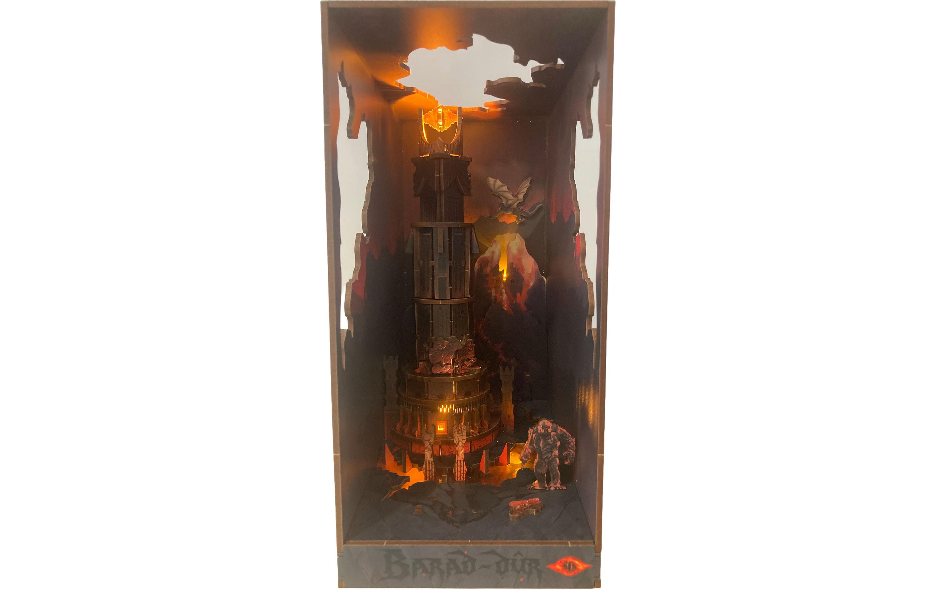 Bausatz Lord of the Rings Barad DûrHolzbausatz mit LED-Beleuchtung