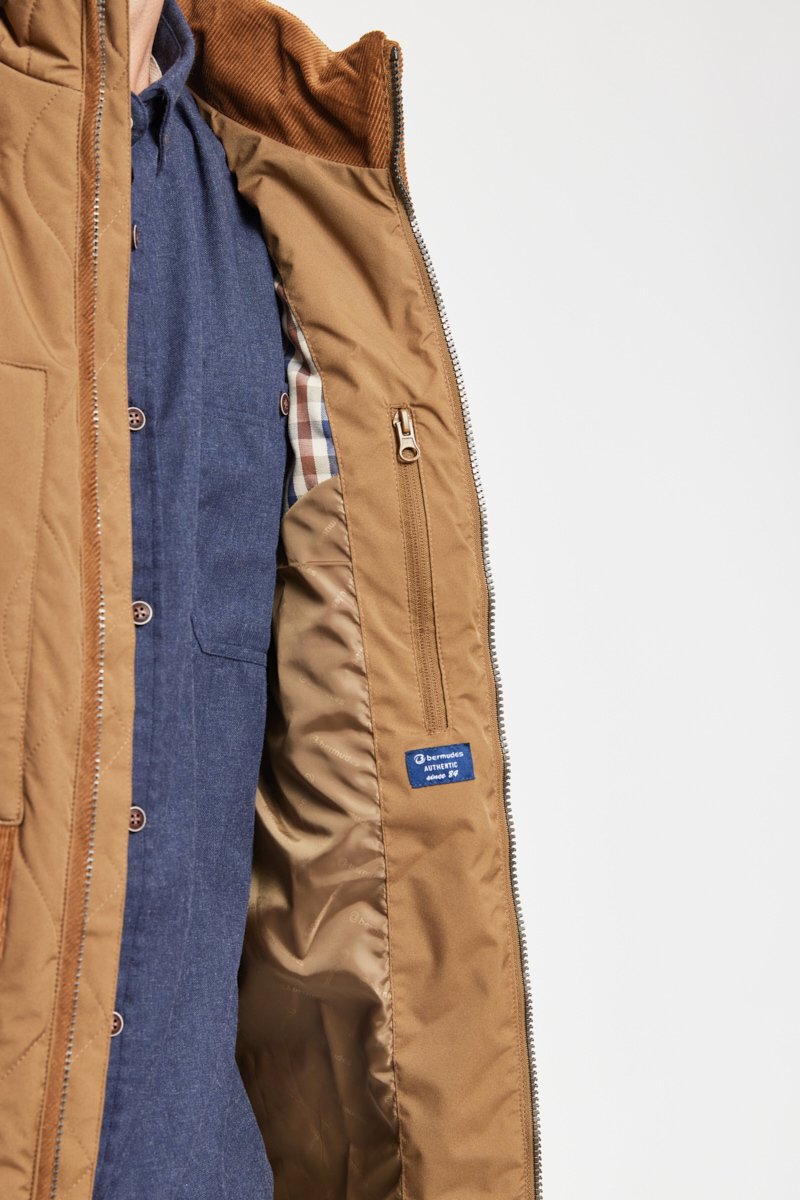 Veste déperlante détails velours HOBART