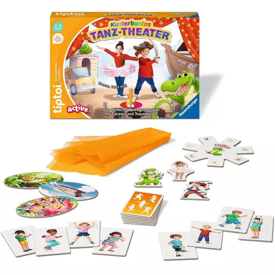 Ravensburger tiptoi® ACTIVE Kunterbuntes Tanz-Theater bunt