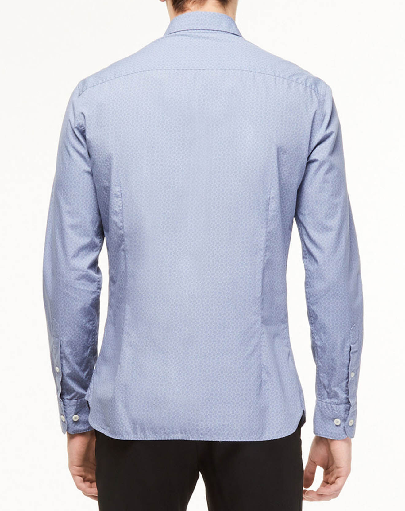 Hackett London Chemise Slim Fit Valise imprimée bleue
