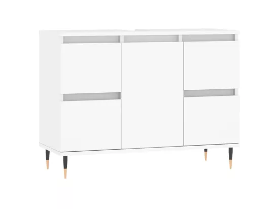 Armoire de salle de bain blanc 80x33x60 cm bois d'ingénierie