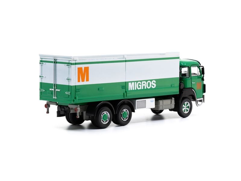 ACE LKW Saurer D330B F6 x 4 Frigo Migros 1:87 Detailliertes Kühlwagen Modell für Sammler