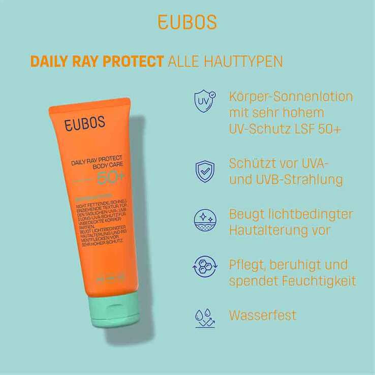 Eubos Daily Ray Protect Body Care Lotion LSF 50 + , 125 ml