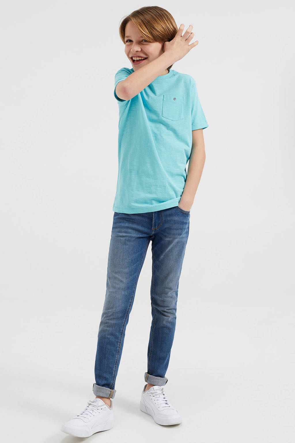 WE Fashion T-shirt faded pacific