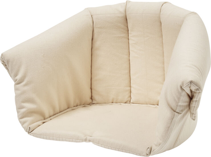 Copenhagen Colors 2 IN 1 HOOD FOR LIFT AND PRAM PILLOW Cream solid w. cream stripe