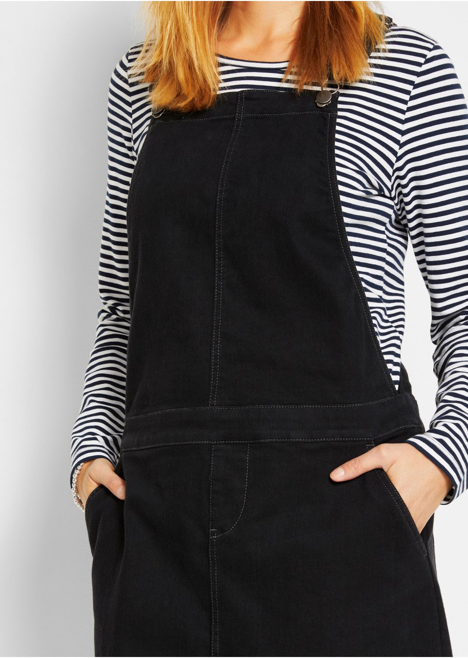 Robe en jean style salopette, super-soft