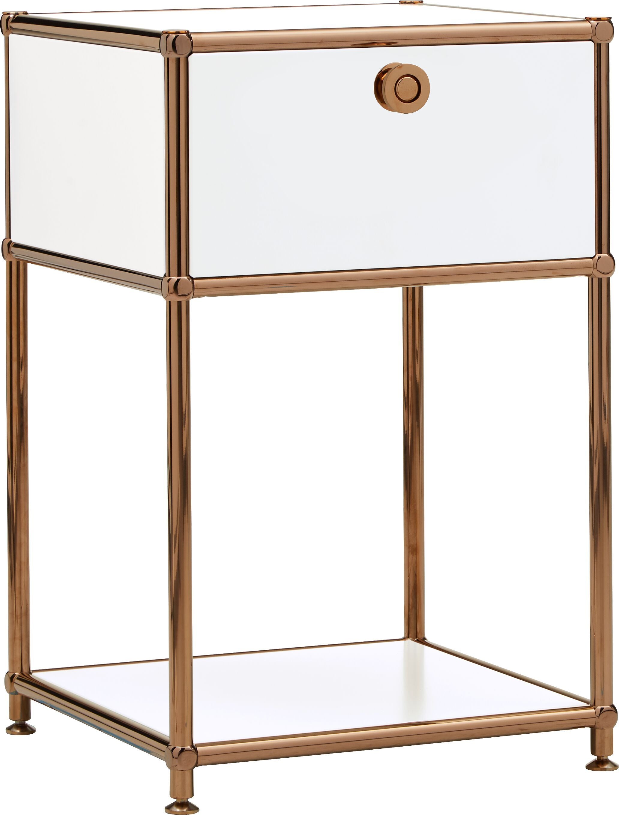 FLEXCUBE Beistelltisch - Weiss / B: 40.0 cm x T: 40.0 cm x H: 62.0 cm