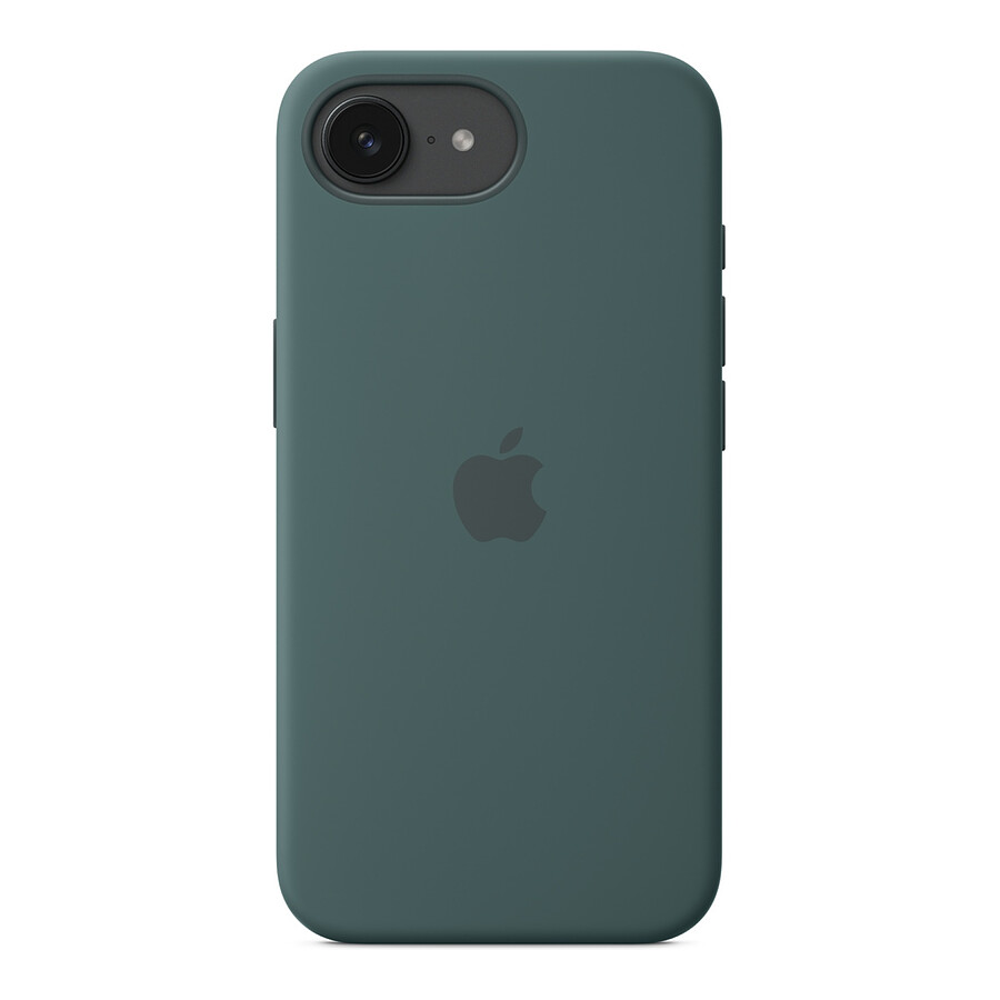 Apple Coque en silicone Vert lacustre - iPhone 16e