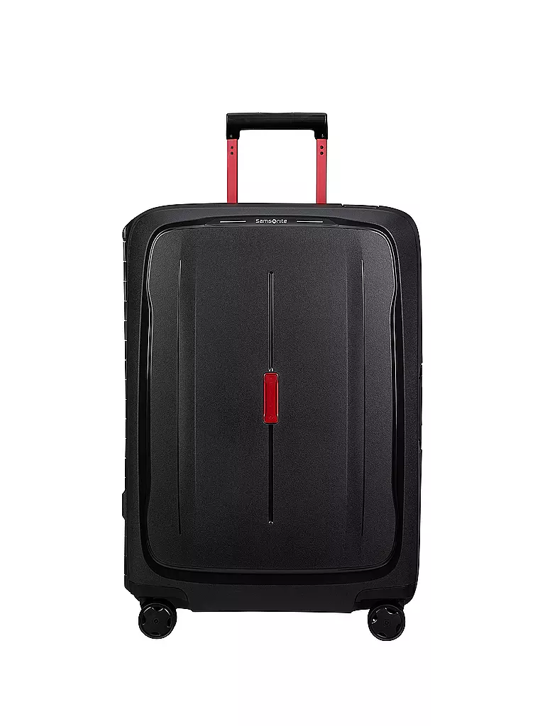 SAMSONITE Trolley ESSENS SPINNER 69cm charcoal/red schwarz