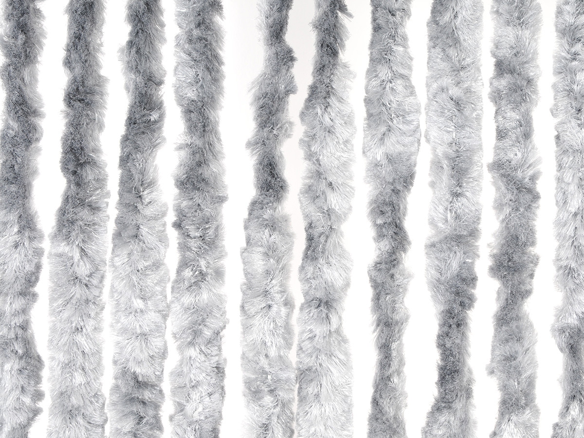 Obelink chenille gordijn grey - 185 × 56 cm