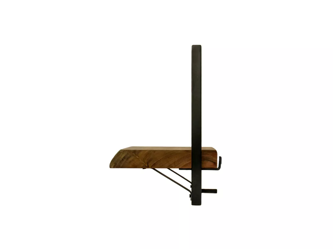 Étagère murale Levels live edge (bord brut) - Acacia/fer 25*22*32