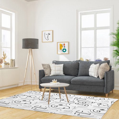 The home deco factory - ARTY - Blanc-Noir