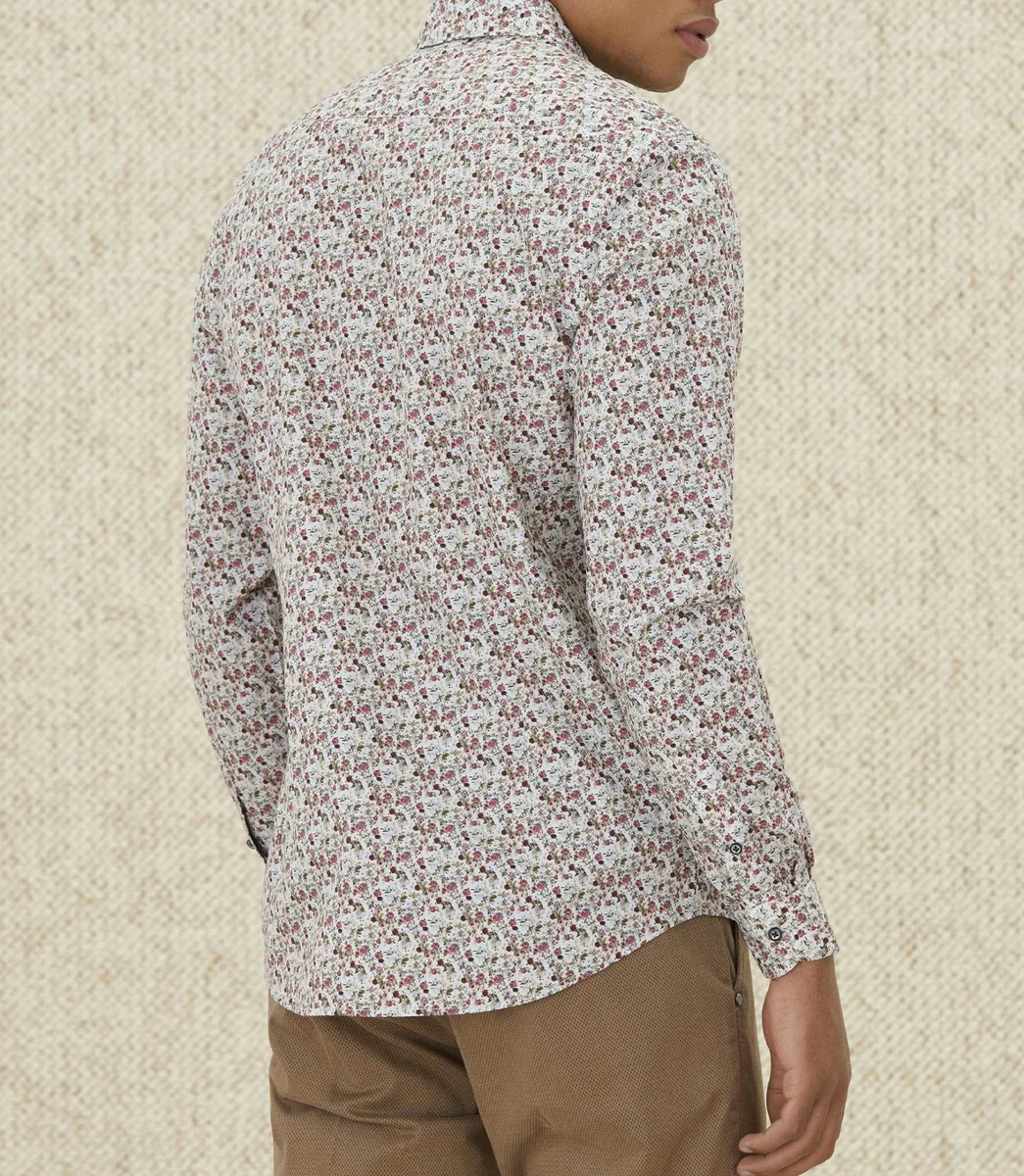 Chemises casual en coton beige 