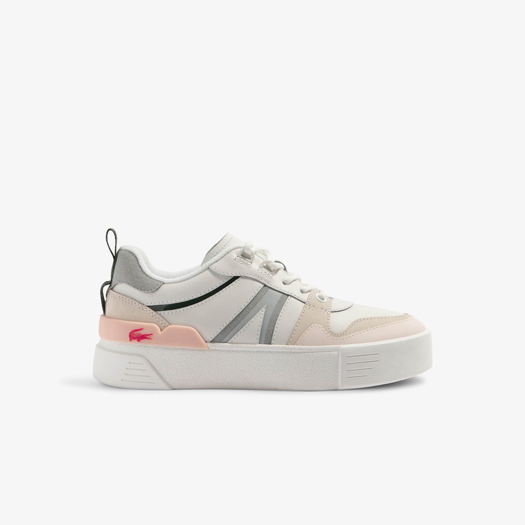 Sneakers L002 femme en cuir et mesh Sneakers - Blanc - Lacoste - Femme