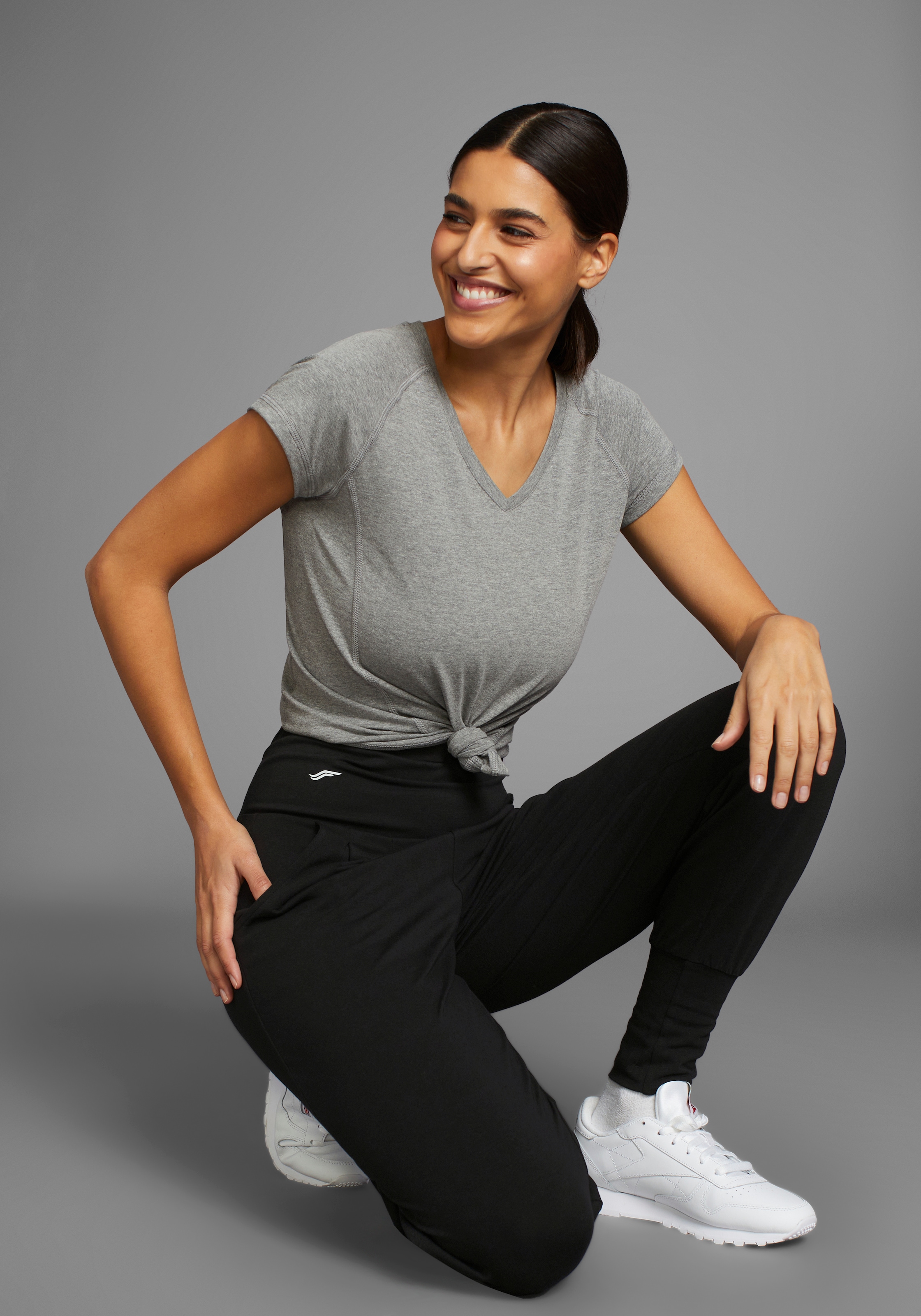 FAYN SPORTS Yogahose  Zwei seitliche Eingrifftaschen & breiter Bund für sicheren Sitz