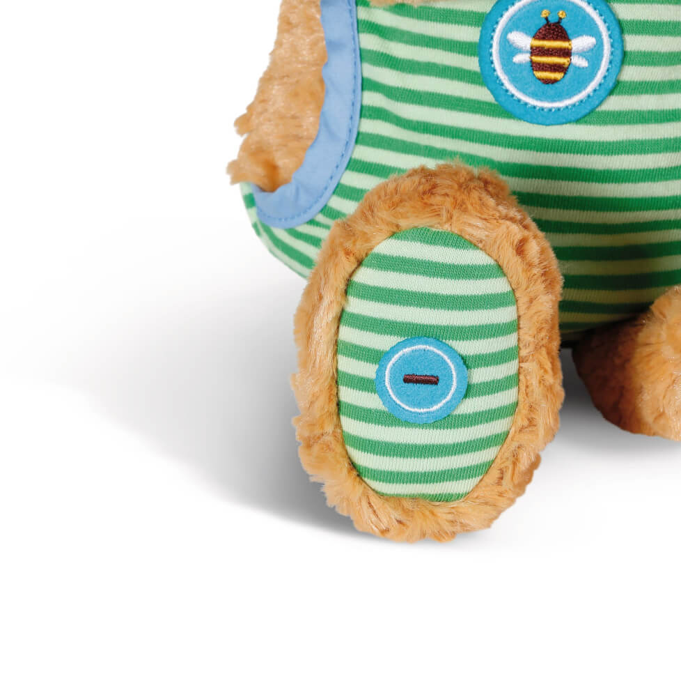 NICI Schlafmützen Schlummsi Schlummergeschichten-Bär in grünem Pyjama
