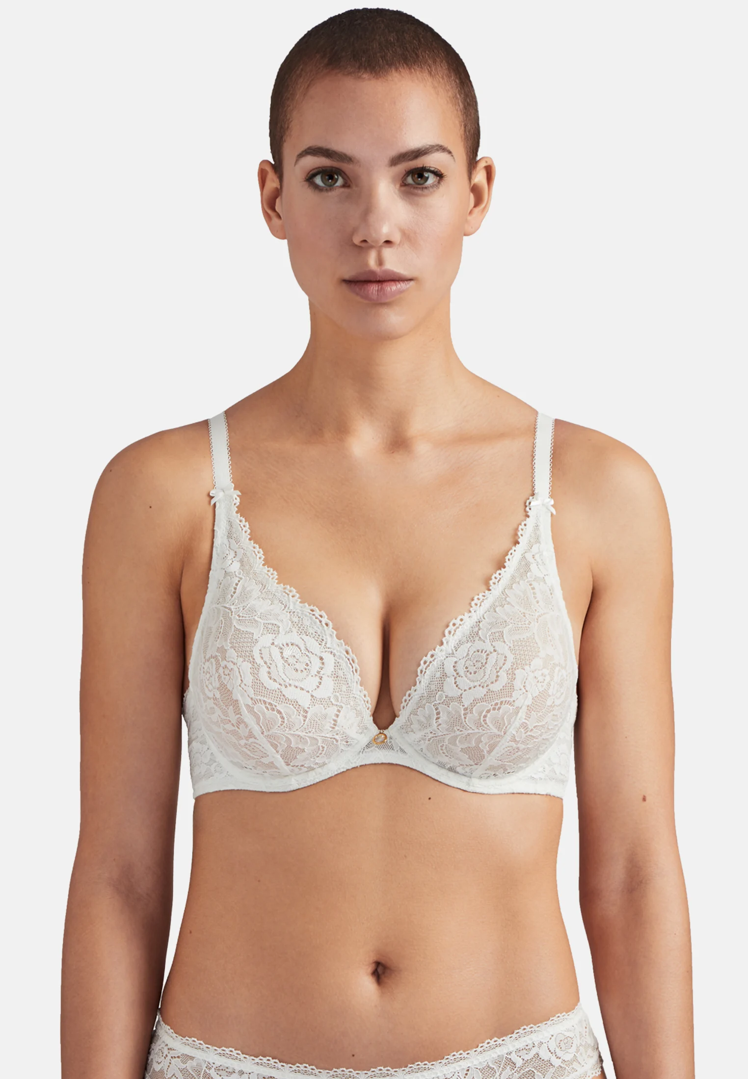 ROSESSENCE - Soutien-gorge triangle avec armatures | Blanc