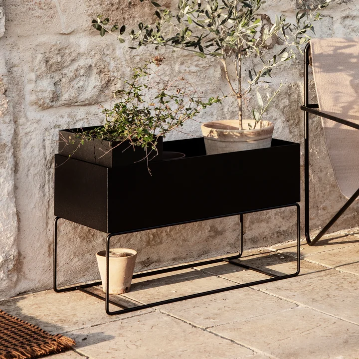 Ferm Living - Plant Box large, schwarz
