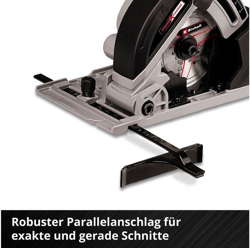 Einhell TE-CS 18/89 Li Solo - Accu Mini Handcirkelzaag - 18V Li-ion - Inclusief TCT- en HSS-zaagblad