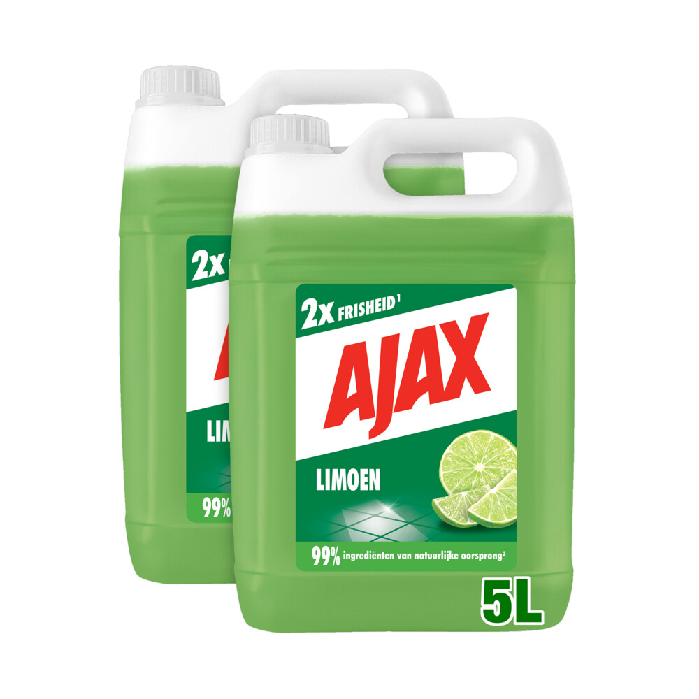 2x Ajax Allesreiniger Limoen5 liter