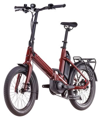 Vélo Pliant Électrique Cube Fold Hybrid 500 Shimano Tiagra 10V 500 Wh 20'' Rouge Merlot 2025
