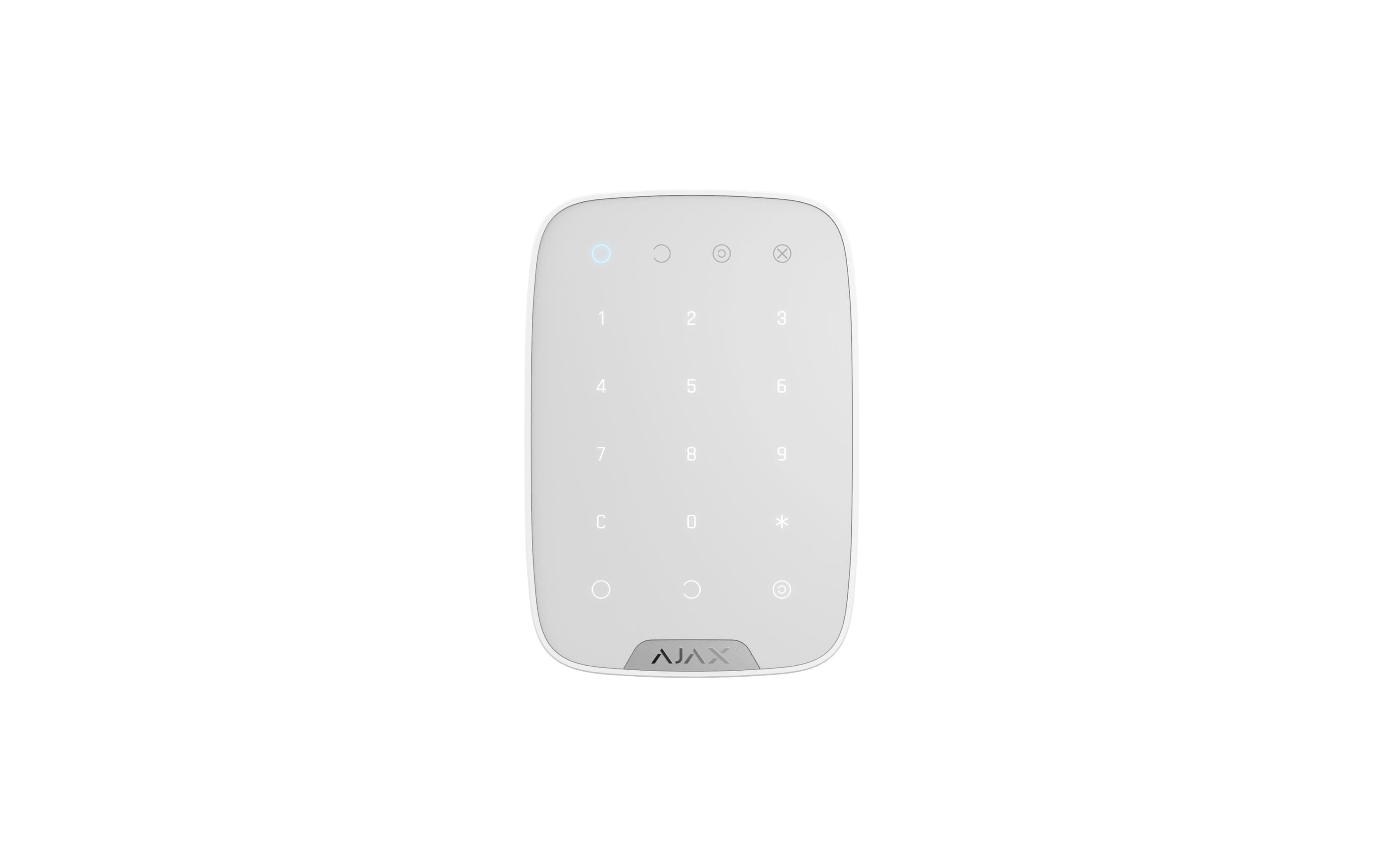 Bedienteil Baseline KeyPad Jeweller Weiss<br>Tastenfeld mit Wandhalterung