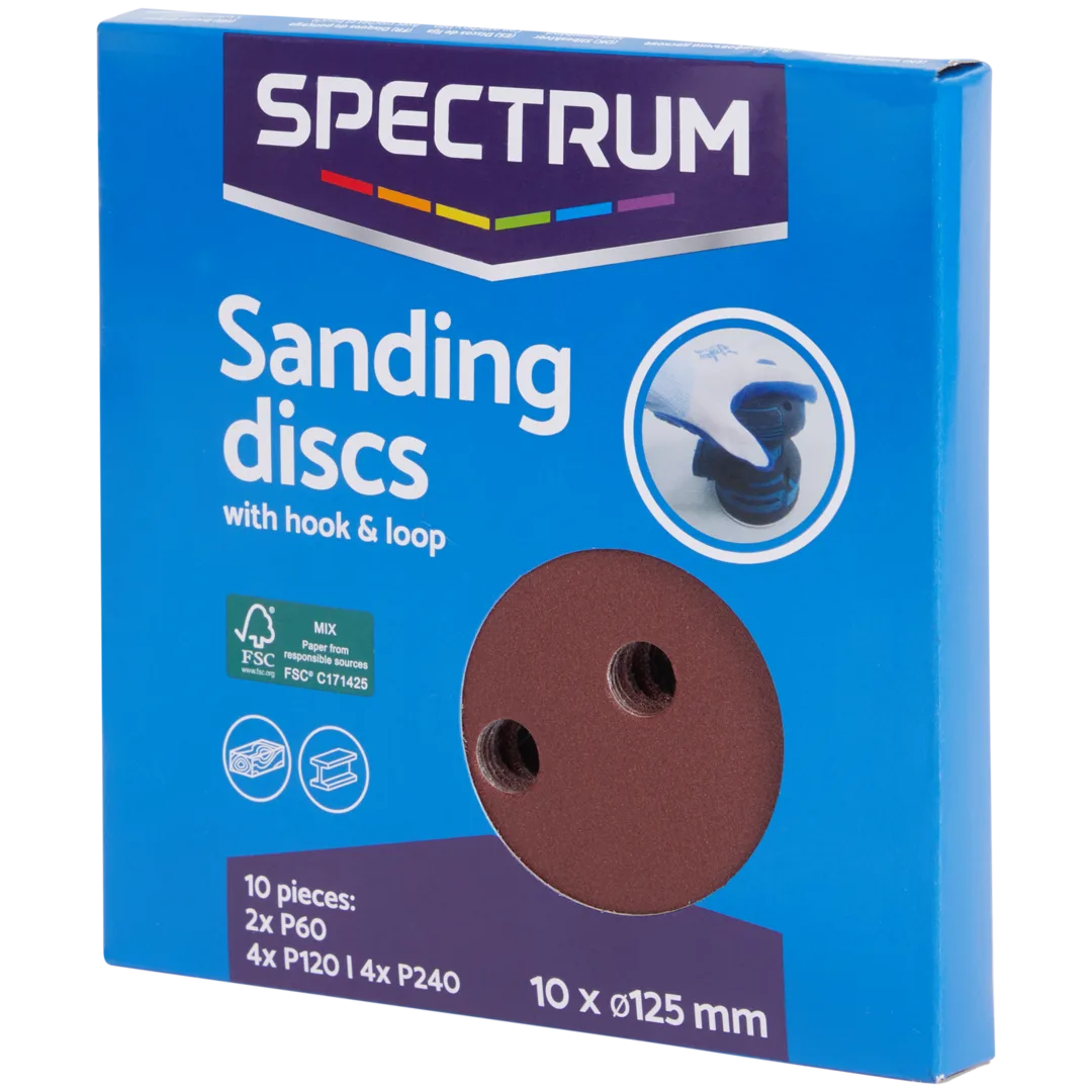 Spectrum schuurschijven Ø 125 mm | 10 stuks